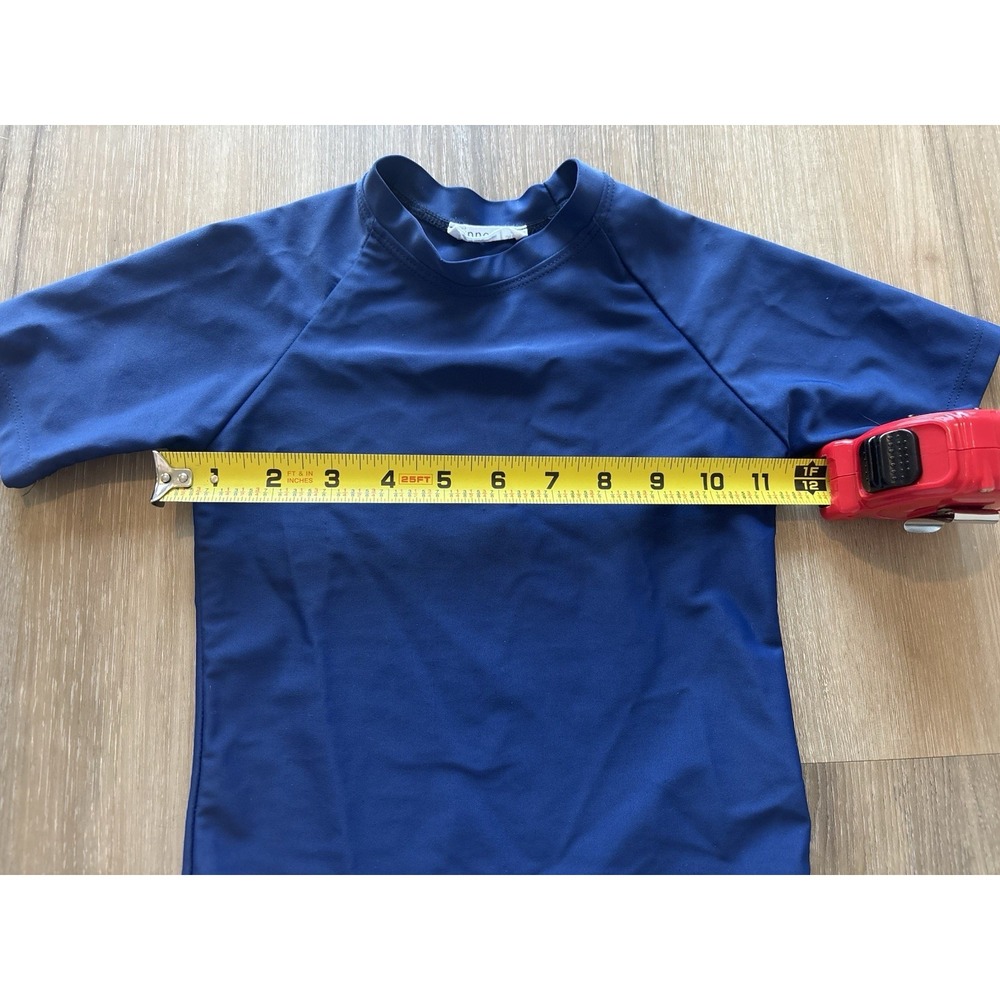 Minnow Rashguard Blue Short Sleeve Size 5/6T - Picture 5 of 6